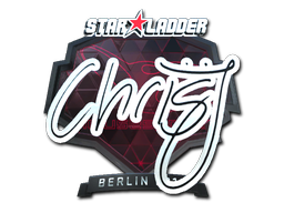 Sticker | chrisJ (Foil) | Berlin 2019 — CS2 skin image, Remarkable rarity