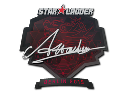 Sticker | Attacker | Berlin 2019 — CS2 skin image, High Grade rarity