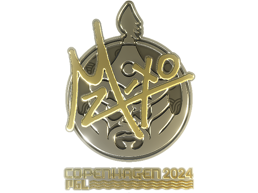 Sticker | mzinho (Gold) | Copenhagen 2024 — CS2 skin image, Extraordinary rarity