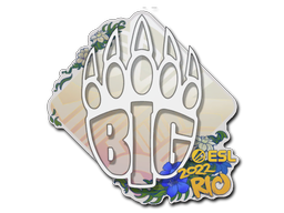 Sticker | BIG | Rio 2022 — CS2 skin image, High Grade rarity