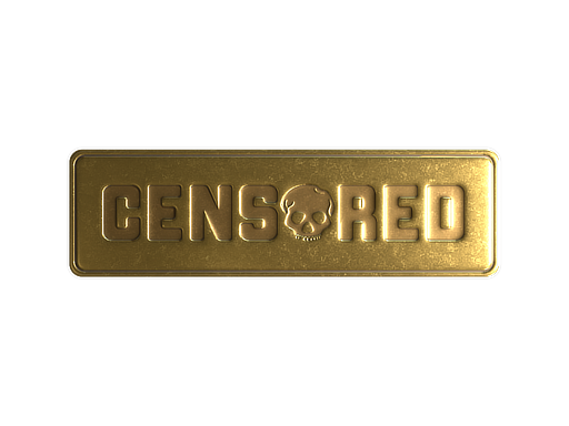 Sticker | Censored (Foil) — CS2 skin image, Exotic rarity