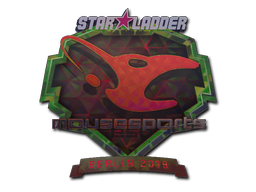 Sticker | mousesports (Holo) | Berlin 2019 — CS2 skin image, Remarkable rarity