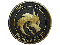 Patch | Team Spirit (Gold) | Stockholm 2021 — CS2 skin image, Remarkable rarity