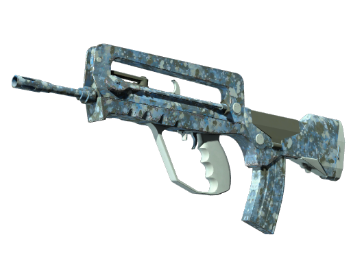 FAMAS | Cyanospatter — скин CS2, редкость Industrial Grade