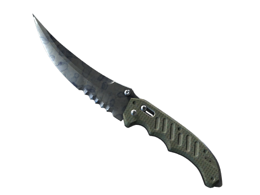 ★ Flip Knife | Stained (Well-Worn) — изображение скина CS2, редкость Covert
