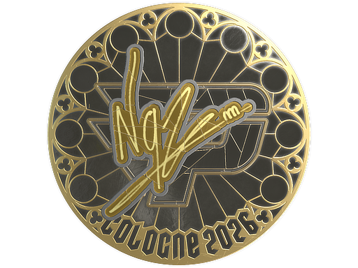 Sticker | NQZ (Gold) | Cologne 2026 — CS2 skin image, Extraordinary rarity
