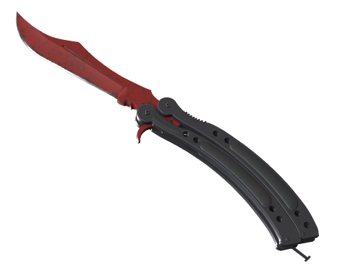 ★ Butterfly Knife | Crimson Web (Field-Tested) — изображение скина CS2, редкость Covert