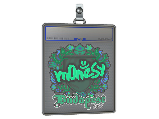 Sticker Slab | m0NESY | Budapest 2025 — CS2 skin image, High Grade rarity