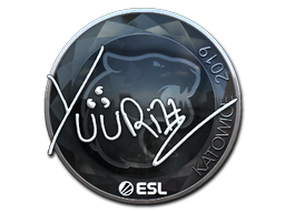 Sticker | yuurih (Foil) | Katowice 2019 — CS2 skin image, Remarkable rarity