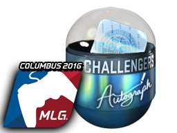 Autograph Capsule | Challengers (Foil) | MLG Columbus 2016 — CS2 skin image, Base Grade rarity