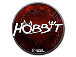 Sticker | Hobbit (Foil) | Katowice 2019 — CS2 skin image, Remarkable rarity