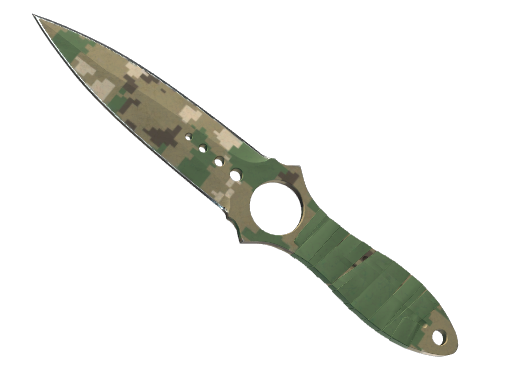 ★ StatTrak™ Skeleton Knife | Forest DDPAT (Battle-Scarred) — CS2 skin image