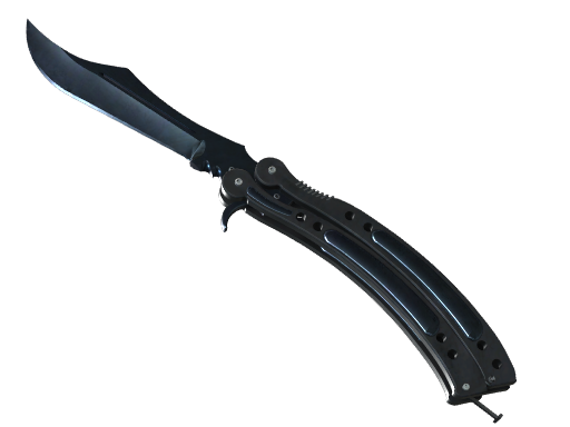 ★ Butterfly Knife | Blue Steel (Minimal Wear) — изображение скина CS2, редкость Covert