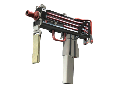 MAC-10 | Pipe Down (Battle-Scarred) — изображение скина CS2, редкость Restricted