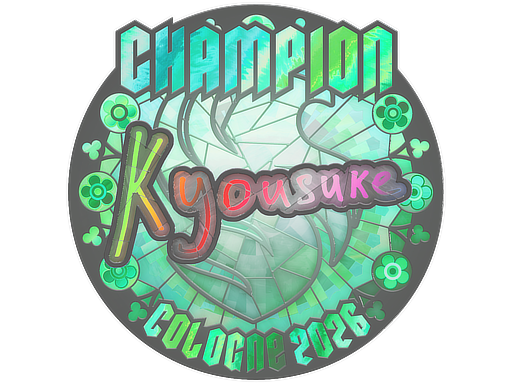 Sticker | kyousuke (Holo, Champion) | Cologne 2026 — CS2 skin image, Exotic rarity