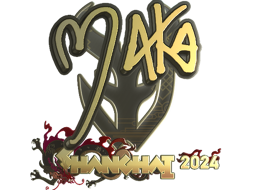 Sticker | Maka (Gold) | Shanghai 2024 — CS2 skin image, Extraordinary rarity