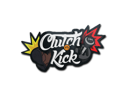 Sticker | Clutch Or Kick — CS2 skin image, High Grade rarity
