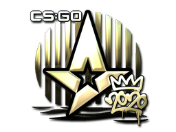 Sticker | Astralis (Gold) | 2020 RMR — CS2 skin image, Extraordinary rarity