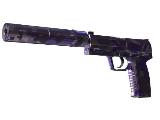 Souvenir USP-S | Purple DDPAT (Battle-Scarred) — изображение скина CS2, редкость Mil-Spec Grade