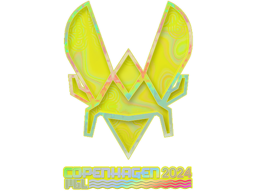 Sticker | Vitality (Holo) | Copenhagen 2024 — CS2 skin image, Exotic rarity
