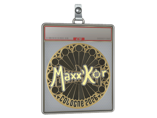 Sticker Slab | maxxkor (Gold) | Cologne 2026 — CS2 skin image, Extraordinary rarity