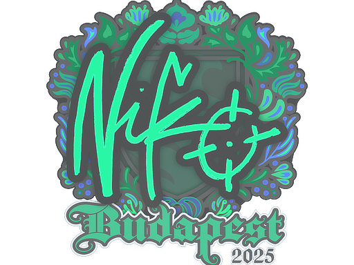Sticker | NiKo | Budapest 2025 — CS2 skin image, High Grade rarity