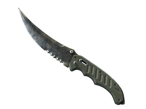 ★ StatTrak™ Flip Knife | Stained (Well-Worn) — CS2 skin image
