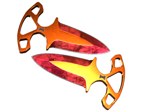 ★ Shadow Daggers | Doppler Ruby (Factory New) — CS2 skin image, Covert rarity