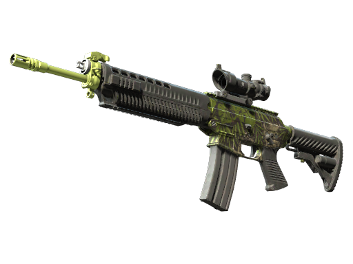Souvenir SG 553 | Lush Ruins (Field-Tested) — изображение скина CS2, редкость Consumer Grade