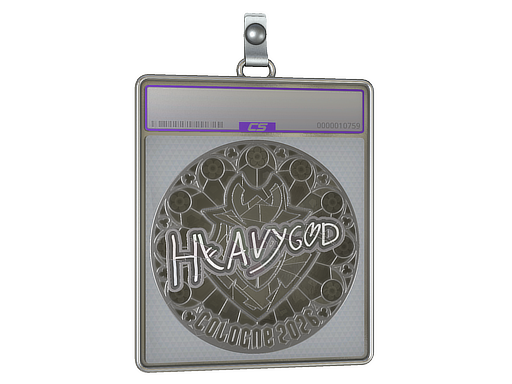 Sticker Slab | Heavygod (Foil) | Cologne 2026 — CS2 skin image, Remarkable rarity