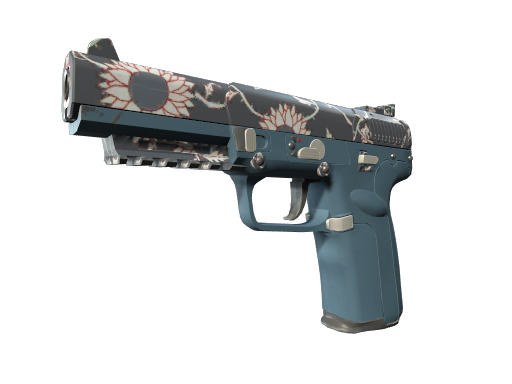 Five-SeveN | Nightshade (Well-Worn) — изображение скина CS2, редкость Mil-Spec Grade