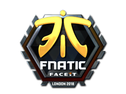 Sticker | Fnatic (Foil) | London 2018 — CS2 skin image, Exotic rarity