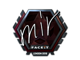 Sticker | mir (Foil) | London 2018 — CS2 skin image, Remarkable rarity