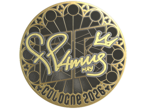 Sticker | FL4MUS (Gold) | Cologne 2026 — CS2 skin image, Extraordinary rarity