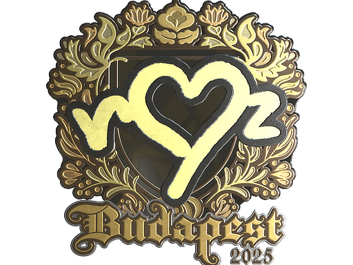 Sticker | ropz (Gold) | Budapest 2025 — CS2 skin image, Extraordinary rarity