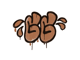 Sealed Graffiti | GGWP (Tiger Orange) — CS2 skin image, Base Grade rarity