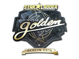 Sticker | Golden (Gold) | Berlin 2019 — CS2 skin image, Extraordinary rarity