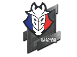 Sticker | G2 Esports | Boston 2018 — CS2 skin image, High Grade rarity