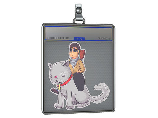 Sticker Slab | T On Cat — CS2 skin image, High Grade rarity