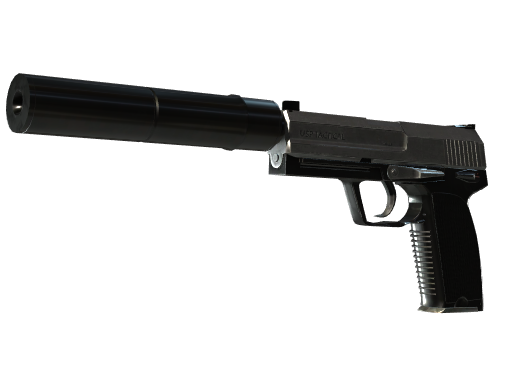 USP-S | Stainless (Well-Worn) — изображение скина CS2, редкость Mil-Spec Grade