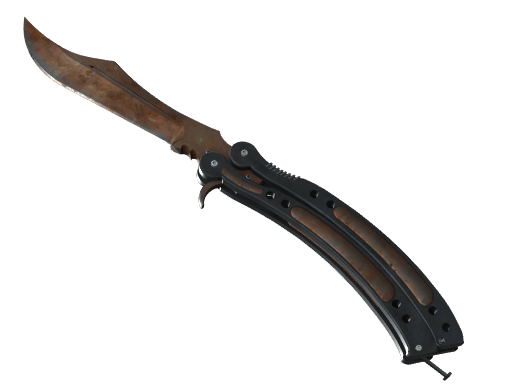 ★ StatTrak™ Butterfly Knife | Rust Coat (Battle-Scarred) — CS2 skin image