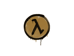 Sealed Graffiti | Lambda (Desert Amber) — CS2 skin image, Base Grade rarity