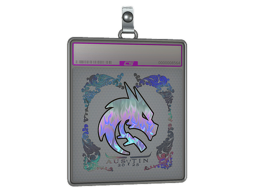 Sticker Slab | Team Spirit (Holo) | Austin 2025 — CS2 skin image, Exotic rarity