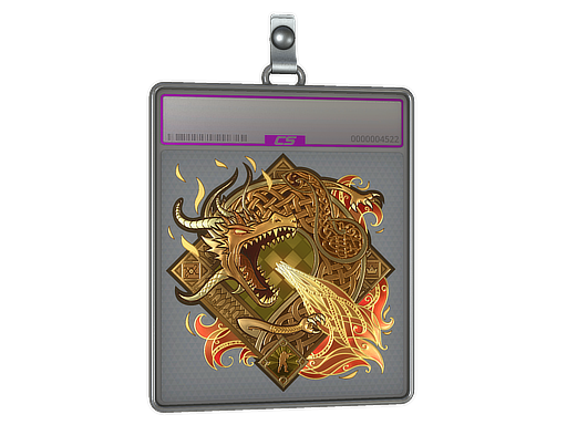 Sticker Slab | Dragon Lore (Foil) — CS2 skin image, Exotic rarity