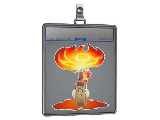 Sticker Slab | Hot Wings — CS2 skin image, High Grade rarity