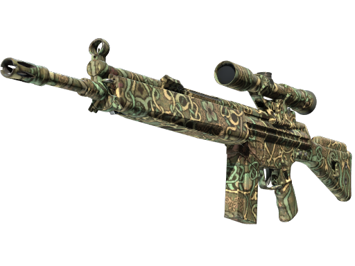 Souvenir G3SG1 | New Roots (Minimal Wear) — изображение скина CS2, редкость Mil-Spec Grade