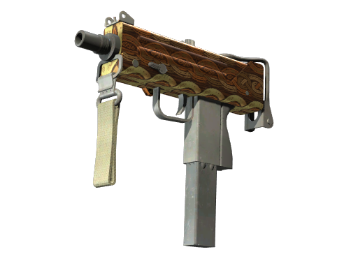MAC-10 | Copper Borre (Well-Worn) — изображение скина CS2, редкость Mil-Spec Grade