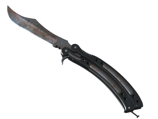 ★ Butterfly Knife | Rust Coat (Well-Worn) — изображение скина CS2, редкость Covert