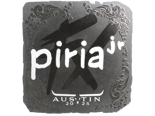 Sticker | piriajr (Foil) | Austin 2025 — CS2 skin image, Remarkable rarity