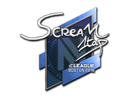 Sticker | ScreaM | Boston 2018 — CS2 skin image, High Grade rarity